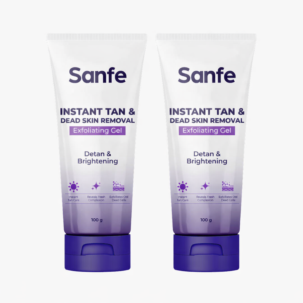 Sanfe Instant Tan & Dead Skin Removal Exfoliating Gel (Pack of 2)
